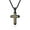 Gold, variant on Stainless Steel Cross Necklace for Men, Religious Fashion Jewelry Gifts 24 In