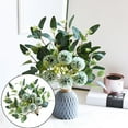 thumbnail image 2 of Souew Silk Flower Arrangement Table Flower Simulation Bouquet Green Without Bottle, 1Pc 6 Decoration Bouquet Wedding Chrysanthemum Head Artificial Home Flower Home Decor,Artificial Flowers, 2 of 9