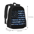 thumbnail image 2 of Balery Navy Camouflage American Flag Backpack for Men and Women - Durable 600D Oxford Cloth -Large Capacity, Water-Resistant School, Travel, and Hiking Bag, 2 of 7