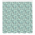 thumbnail image 2 of Ambesonne Zebra Shower Curtain, Striped Endemic Horse, 69"Wx70"L, Seafoam Charcoal Grey, 2 of 4