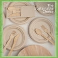 thumbnail image 5 of Ibambo Bamboo Disposable Plates, Compostable Paper Plates, Round Tableware, 7 in., 1000-Pack, Environment-Friendly, 5 of 9