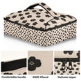 thumbnail image 2 of Iauyy Casserole Carrier for Hot Food Insulated Casserole Travel Carry Bag with Lid Food Warmer Bag for Party/Picnic,Small Black Flower Pattern, 2 of 7