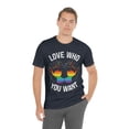 thumbnail image 5 of Love Who You Want Gay Pride LGBTQ+ Elephant Rainbow Hearts S-3XL, 5 of 8