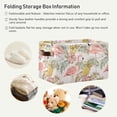 thumbnail image 5 of GZHJMY Tropical Pink Flamingo Shelf Storage Baskets, Foldable Fabric Storage Bins with Leather Handles for Organizing Closet Clothes, Toys, Towels, Bedroom, Bathroom, Nursery, Office (2 Pack), 5 of 7