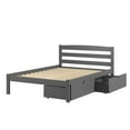 thumbnail image 3 of Donco Kids Econo Scandinavian Full Dark Grey Bed with Dual Underbed Drawers, 3 of 4