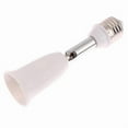 thumbnail image 5 of E26/E27 Light Socket Extender 45 Inch Extension Adjustable Vertical 90Horizontal 360 Screw Base Light Converter Socket White, 5 of 5