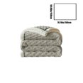 thumbnail image 3 of Ovzne Extra Thick Double-Layer Flannel Fleece Blanket -Flock Material, 78.74X59.05 Inches (200X150Cm), 2.65Lb, Warm Cozy Cover For Office Naps, Bed Couch, 3 of 6