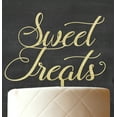 thumbnail image 3 of Sweet Treat Custom Rustic Wooden Cake Topper Persoanlized Cake Topper Cake Decoration 6-7 Inches Wide, 3 of 3