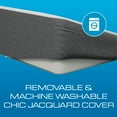 thumbnail image 6 of Kolbs Extra Wide Bed Wedge Pillow with Memory Foam Top for GERD and Acid Reflux, Stylish Jacquard Cover, (Extra Large 7.5 Height (31 x 33 x 7.5), Multi-Color, 6 of 8
