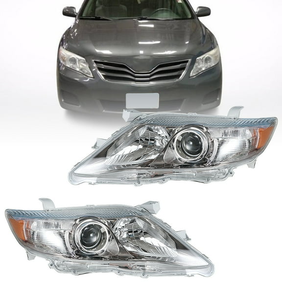 Genrics Headlights Replacement for 2010 2011 Toyota Camry SE Headlamps Halogen Headlights Passenger and Driver Side
