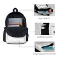 thumbnail image 4 of Zufioo Travel Around The World Airplane Pattern Adult Backpack,Wear-resistant and Breathable Multi-pocket Backpack, Suitable for Travel, Business and Outdoor Activities, 4 of 9