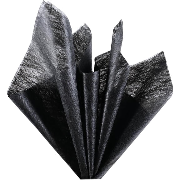 114 Sheets Black Flower Wrapping Paper Cotton Wrapping Paper Square Waterproof Floral Bouquet Gift Wrap for Florist Supplies Crafts