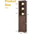 thumbnail image 2 of YEXJ 68" Tall Farmhouse Bathroom Storage Cabinet, 5-Shelf Storage Cabinet with Barn Door&Adjustable Shelves, Linen Tower Cabinet with Storage for Bathroom, Kitchen, Living Room-Brown, 2 of 9