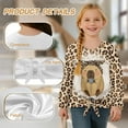 thumbnail image 6 of Garronmavis Capybara Girls Long Sleeve T-Shirts 5-6 Comfortable Leopard Print Crew Neck Soft Casual Tops Warm Long Sleeve Crewneck T-Shirts Tee Tops Fashion Fall Winter Clothes, 6 of 7