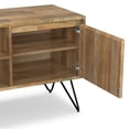 thumbnail image 3 of Simpli Home Simpli Home Hunter 60 inch Wide Solid Mango Wood TV Stand in Natural For TVs up to 65 inches, 3 of 12