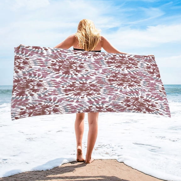 dinapents 75x150cm Beach Towel - Extra Large Turkish Square Print Microfiber Multi-Purpose Sandproof Sarong Mat