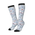 thumbnail image 2 of Balery Blue Butterfly Fun Novelty Socks Men'S Women'S Crew Socks Funny Crazy Novelty Socks Quirky And Cool Socks, 2 of 9