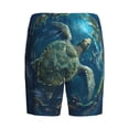 thumbnail image 7 of Daiia Artistic Turtle Earth Mens Woven Stretch Pajama Short,Short Pajama Pants-Small, 7 of 7