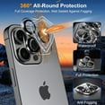 thumbnail image 4 of 3+3 Pack iPhone 16 Pro Anti-Scratch Tempered Glass Film Screen Protector Film 9H, 4 of 10
