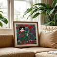 thumbnail image 6 of Pop art spirals cats - Illustration Cat Floral Pop Art Pattern Modern Art Whimsical Animal Unframed Wall Art Print 36 x 36 inches, 6 of 9