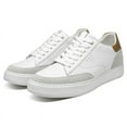thumbnail image 3 of CMR CHAMARIPA Height Increasing Casual Shoes Sneakers - White Men's Leather Casual Lift Shoes 7cm / 2.76 Inches, 3 of 8