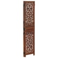 thumbnail image 3 of vidaXL Room Divider Hand Carved 3 Panel Room Divider Screen Solid Wood Mango, 3 of 21