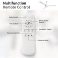 thumbnail image 3 of 52" Ceiling Fan without Light,3 ABS Blades Farmhouse Ceiling Fan with Remote Control 6-Speed Reversible Dc Motor Black for Living Room,Bedroom,Kitchen, 3 of 7