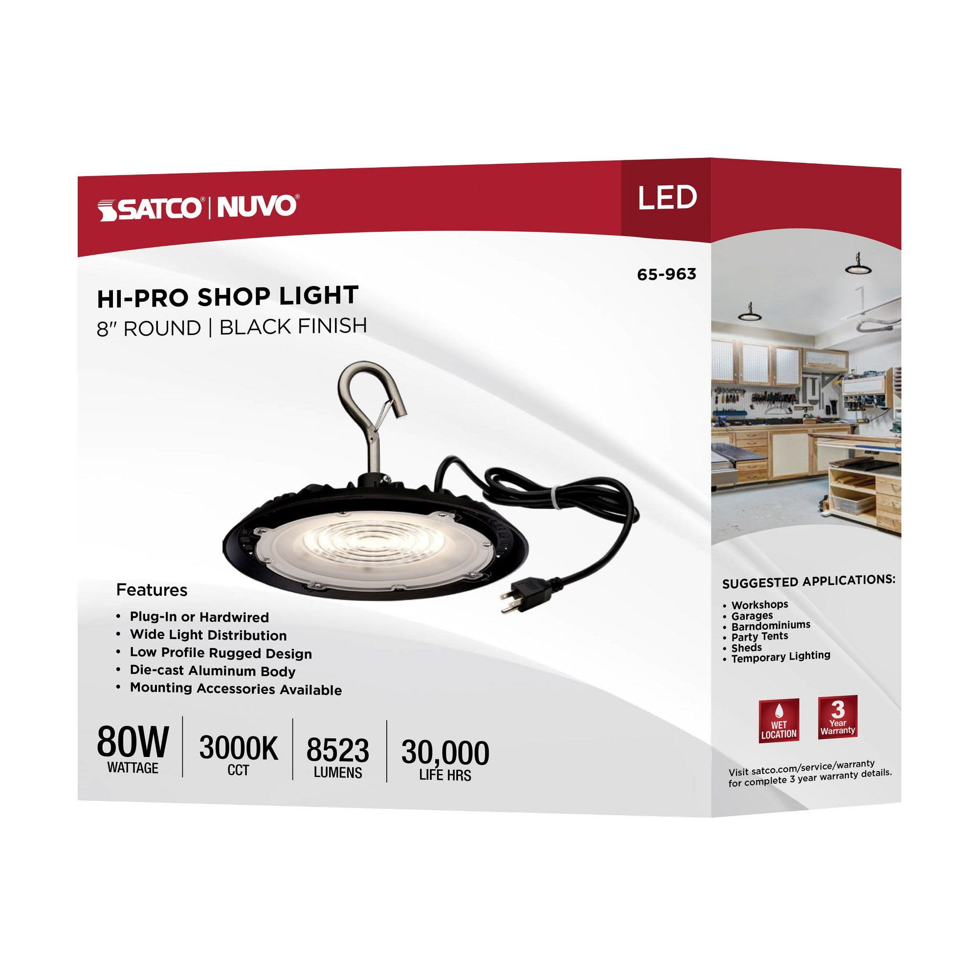 Hi-Pro - Light Black Aluminum Flush Mount Light