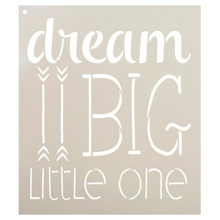 Dream Big Little One Stencil With Arrows By Studior12 Inspiration Dream Big Little One Stencil With Arrows By Studior12 Inspiration Nursery Word Art Childs