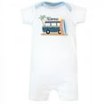 thumbnail image 3 of Hudson Baby Infant Boy Cotton Rompers 3pk, Gone Surfing, 0-3 Months, 3 of 4