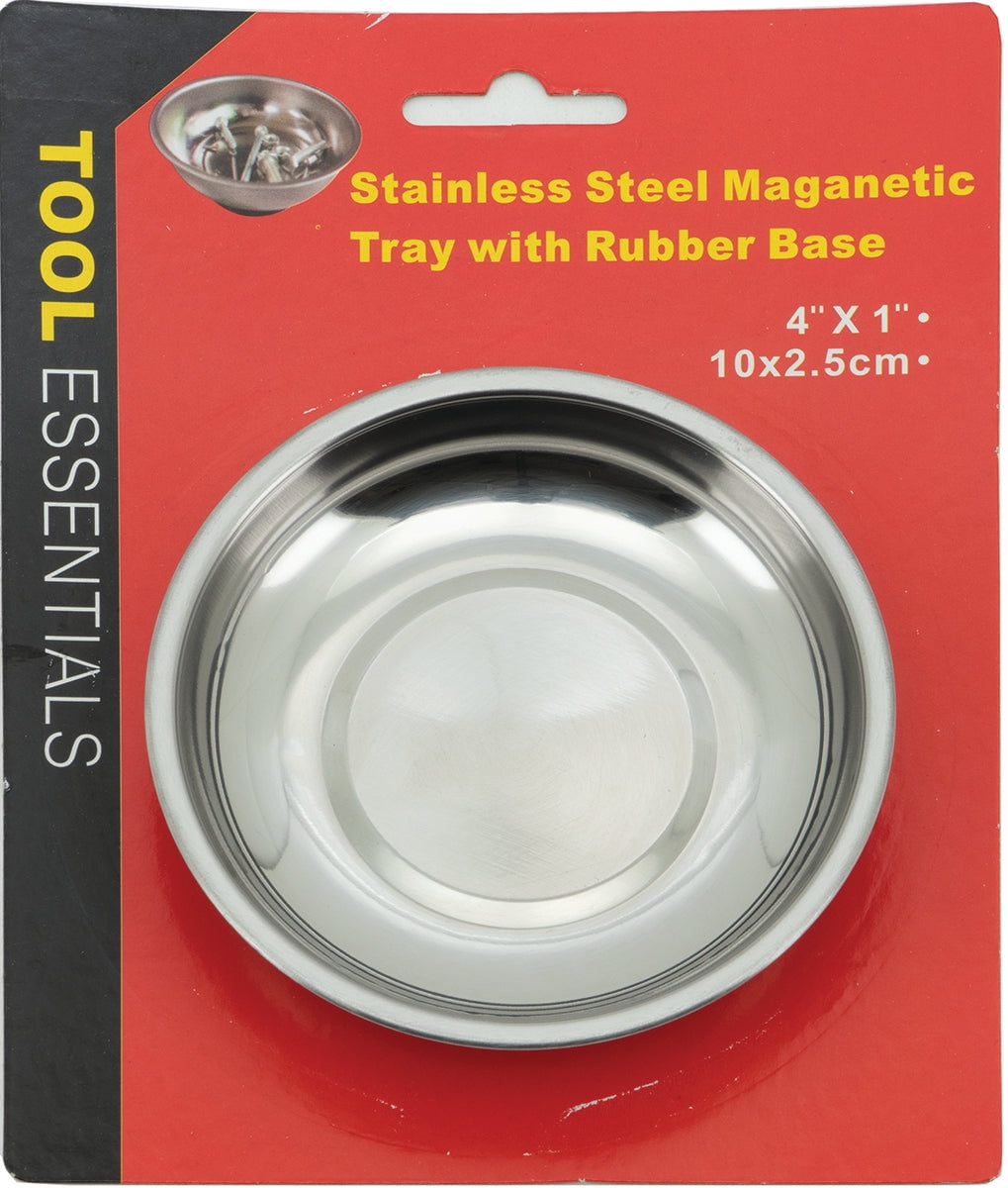 Lot Of 2 Stainless Steel Magnetic Tool Trays - 9.5" X 5.5" Parts Holders