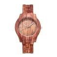 thumbnail image 2 of ZZkhGO High-End Fashion Wood Grain Men's Watch, Digital Wood Quartz Analog Wristwatch, Unique Round Dial Watch with Pin Buckle, 2 of 2