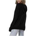 thumbnail image 3 of hotojiny Womens Hoodie Shirts Fall Long Sleeve Drawstring Casual Pullover Shirts Lightweight Hooded Tops with Pocket, 3 of 6