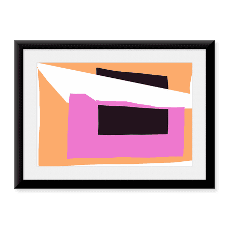 Framed Art Print, Art Shape Colors Design XXXXIII by Irena Orlov, 17-7/8" x 21-7/8"