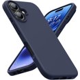 thumbnail image 1 of KOMI Designed for iPhone 16 Case,Shockproof Liquid Silicone Protective Phone Case with Soft Anti-Scratch Microfiber Lining Ultra Slim Drop Protection Phone Cover 6.1 inch Midnight Blue, 1 of 5