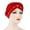 Red, variant on Women Turban Twisted Beaded Braid Chemical Cancer Headscarf Cap Hair Covered Wrap Hat