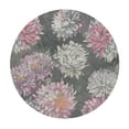 thumbnail image 4 of Orinice Flowers Round Table Cover Stain Resistant Washable Indoor Outdoor Tablecloth Kitchen Dining Wedding Parties Picnic Farmhouse 100% Polyester Fiber 46-50, 4 of 8