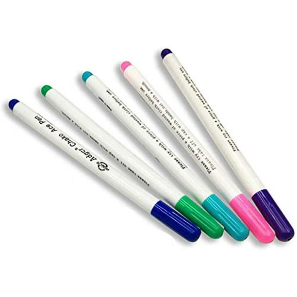 Andaa 10 Pcs Disappearing Ink Fabric Marker Pen Vanishing Air Erasable ...