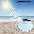 thumbnail image 5 of Women's Double-sided Ice Silk Visor Summer Large Brimmed Empty Top Sun Protection Hat for Woman's UV Protection Sun Hat, Sun Protection Hat for Showing Face, 5 of 7