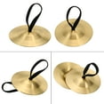 thumbnail image 4 of Unique Bargains Finger Cymbals, 1 Pcs 2.08 Diameter Copper Golden Tone, 4 of 5