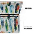 thumbnail image 4 of DesignSkinz Bright Water Color Painted Feather Full-Body Skin Decal Wrap Cover for MacBook Pro 15" Retina (A1398), 4 of 9