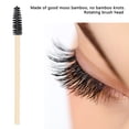 thumbnail image 5 of YAHHU 100PCS Disposable Bamboo Handle Eyelash Brush Eco Friendly Makeup Wand Spoolies Black 4.33 inches / 11 cm[cite: 1, 2], 5 of 9