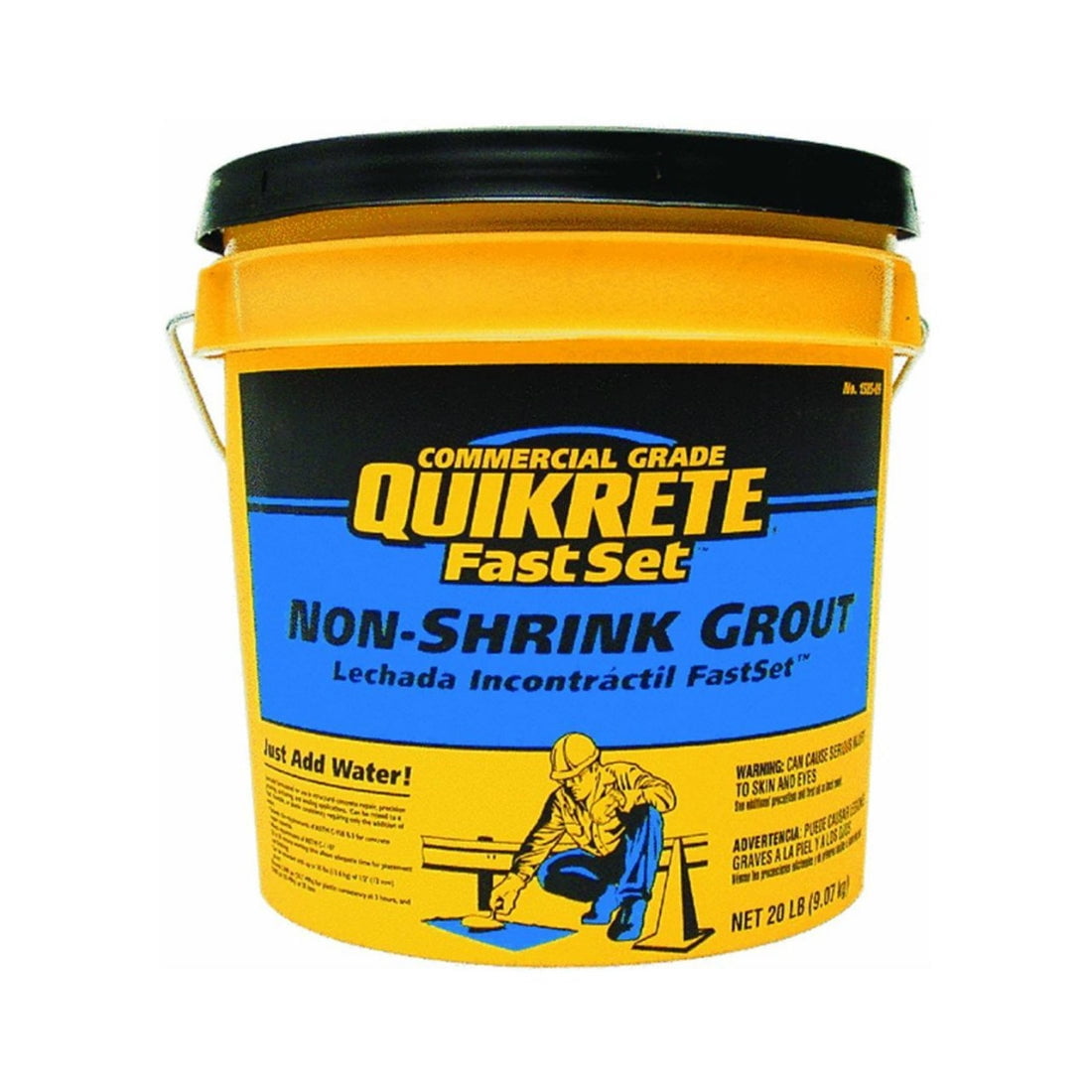 Quikrete 158520 Commercial Grade FastSet Non Shrink Grout, 20 Lbs