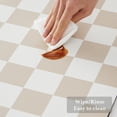 thumbnail image 5 of Xwlshop Checkered Dish Drying Mat,24" x 16" Absorbent Kitchen & Coffee Bar Mat, Beige, 5 of 7