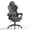 Gray, variant on Huracan Velvet Gaming Chair with Footrest, Adjustable Lumbar Support & Headrest, Ergonomic Reclining Desk Chair for Adults,Black