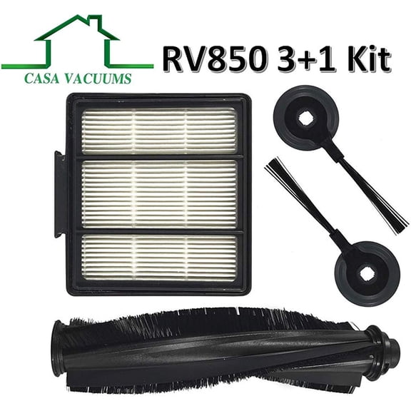 3 1 PK Replacement for Shark ION Robot S87 R85 RV850 RV850BRN, RV850WV, RV851WV, RV700_N, RV720_N, RV750_N Vacuum Cleaner. 1 Main Brush Roller   2 Side Brushes   1 Hepa Filter