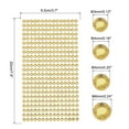 thumbnail image 2 of Uxcell 1792 Pcs 4 Sheets Light Orange Rhinestone Stickers 3/4/5/6 mm Self Adhesive Rhinestones Gems for DIY Decoration Craft, 2 of 5