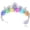 Silver-LBlue, variant on Light Up Baroque Crowns, Sparkly Homecoming Prom Tiaras, Quinceanera Garden Headdpiece for Women