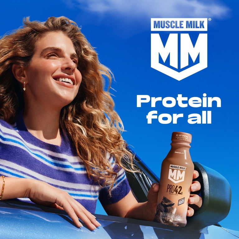 Muscle Milk 26g High Protein Shake, Vanilla Crème, Ultra- Filtered