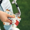 thumbnail image 6 of Kdxio Flower Chicken Pattern Golf Towel (24" X 16") with Carabiner Clip - The Convenient Golf Cleaning Towel, 6 of 6